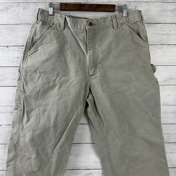 Carhartt B11 DES Carpenter Duck Work Pants 38x32 Original Dungaree fit (47x30.5) - Picture 5 of 15